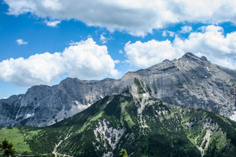 Blick auf die Karwendelberge