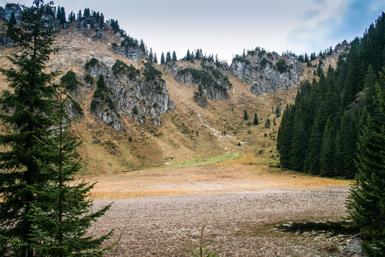 Der Soilasee, hier fast komplett verlandet