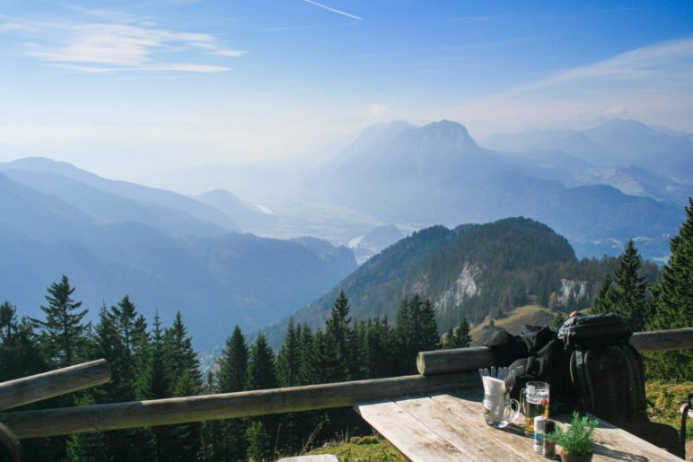 Ausblick vom Vorderkaiserfelden auf die Festung Kufstein