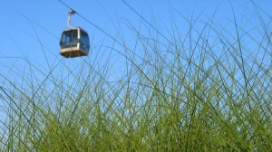 Die Seilbahn auf der Buga 2005 in München, hier noch in Aktion. Aber wo ist sie hingekommen?