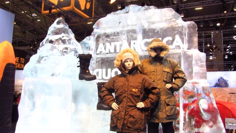 Eisskulpturen auf der ISPO - mit denen in Harbin können sie nicht konkurrieren