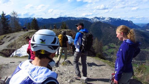 Gute Fernsicht auf dem Grünstein-Gipfel