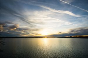 Sonnenuntergang am Speichersee