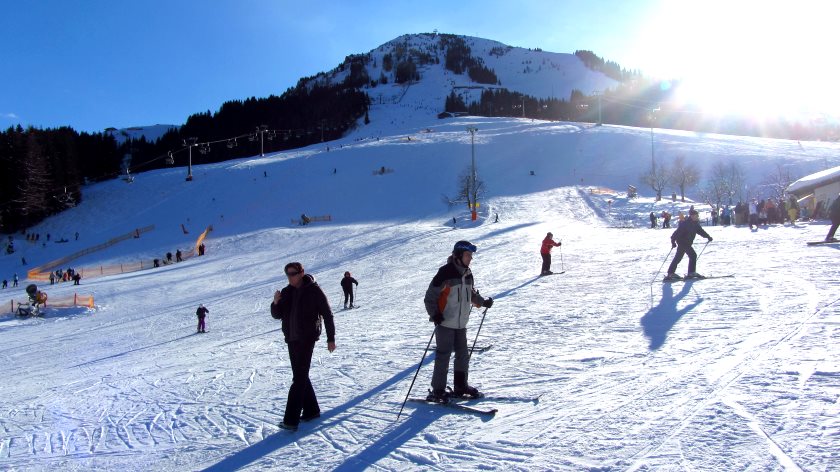 An der Bergstation der Gondelbahn zur Hohen Salve