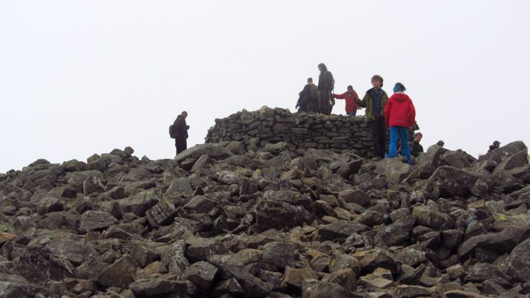 Auf dem Gipfel des Scafell Pike