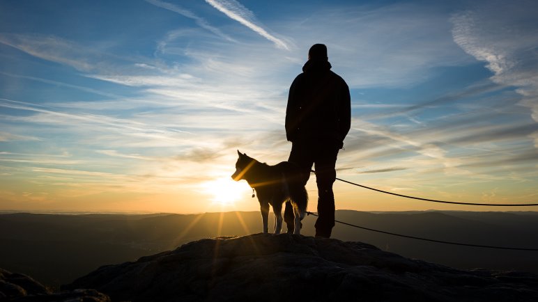 Im Sonnenaufgang am Großen Arber - Foto: Jens Franke