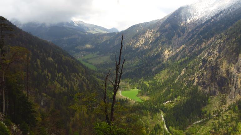 Auf dem Bayrischzeller Höhenweg - Blick ins Ursprungtal