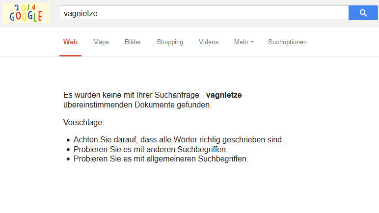 Ein Begriff, den Google nicht kennt: Die Vagnietze