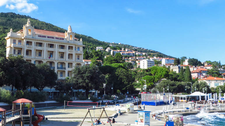 Das Grand Hotel Palace in Opatija