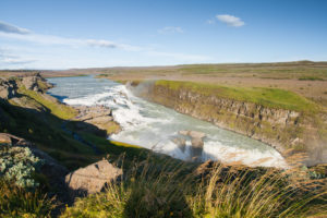 Der Gullfoss, der größte Wasserfall im Golden Circle