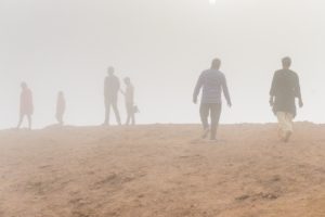 Es sieht aus wie ein Sandsturm, aber wir stehen in der Wolke