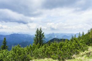 Bergblick vom Gipfel, in Richtung Süd-Westen