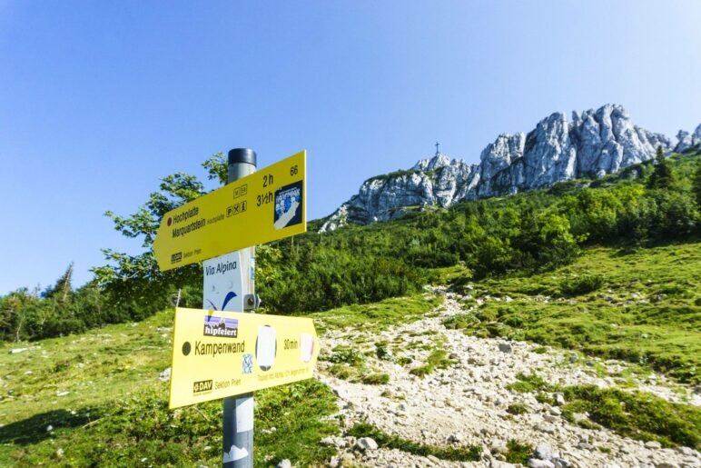 Auf dem Weg zum Gipfel der Kampenwand