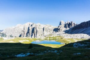 An den Bödenseen, das Büllelejoch im Hintergrund