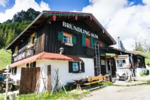 Die Bründling-Alm. Zeit für eine kurze Pause