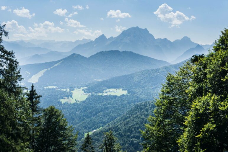 Ein Blick hinüber Richtung Watzmann