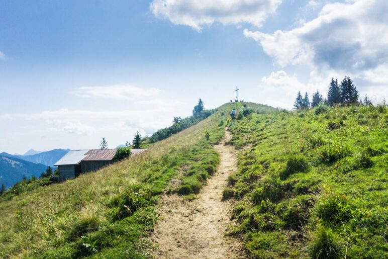 Auf den letzten Metern zum Setzberg-Gipfel