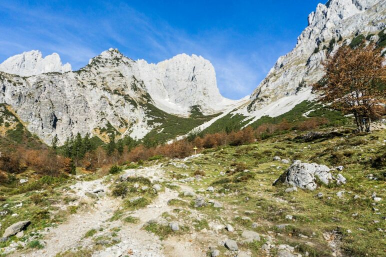 Das Ellmauer Tor, ein markanter Einschnitt im Wilden Kaiser