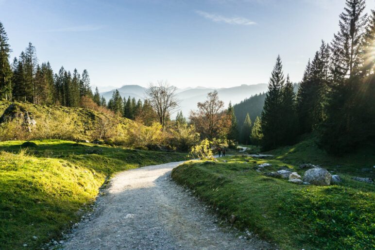 Kurz vor dem Ziel: Auf dem Weg von der Gaudeamushütte zurück zur Wochenbrunner Alm