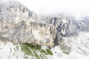 Die Wolken ziehen immer noch um den Gipfel des Pflerscher Tribulaun